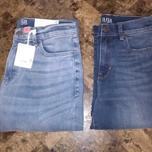 2 pair of Women's a.n.a high rise Flare Jeans 8R
